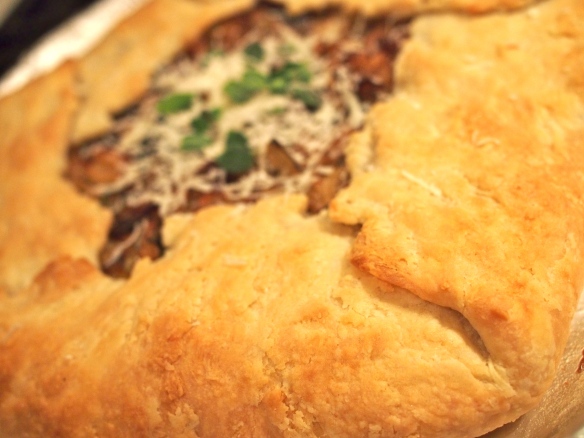 mushroom and cabbage galette